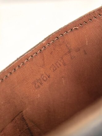 Paar Stiefel für Offiziere der Wehrmacht. Ungereinigtes Paar, Sohlenlänge 27,5cm