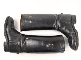 Paar Stiefel für Offiziere der Wehrmacht. Ungereinigtes Paar, Sohlenlänge 27,5cm