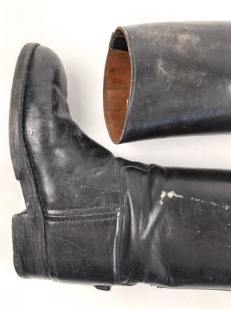 Paar Stiefel für Offiziere der Wehrmacht. Ungereinigtes Paar, Sohlenlänge 27,5cm