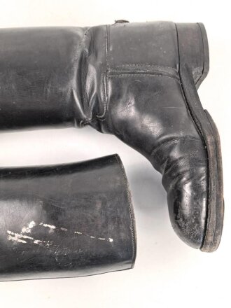 Paar Stiefel für Offiziere der Wehrmacht. Ungereinigtes Paar, Sohlenlänge 27,5cm