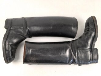 Paar Stiefel für Offiziere der Wehrmacht. Ungereinigtes Paar, Sohlenlänge 27,5cm