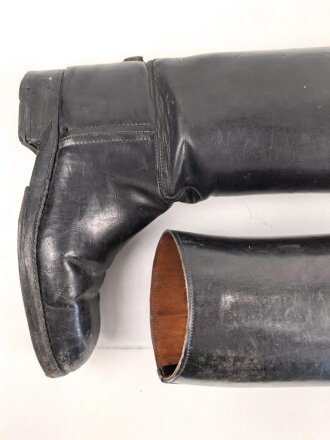 Paar Stiefel für Offiziere der Wehrmacht. Ungereinigtes Paar, Sohlenlänge 27,5cm