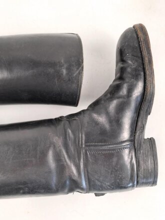 Paar Stiefel für Offiziere der Wehrmacht. Ungereinigtes Paar, Sohlenlänge 27,5cm