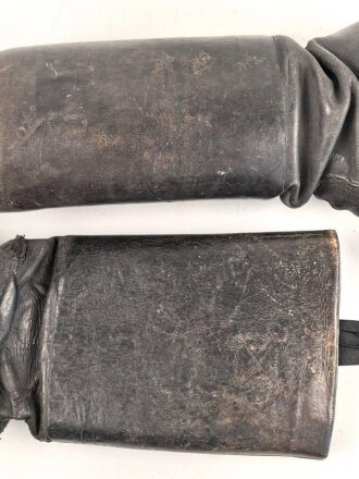 Paar Stiefel für Unteroffiziere der Wehrmacht. Ungereinigtes Paar, Sohlenlänge knapp 28cm