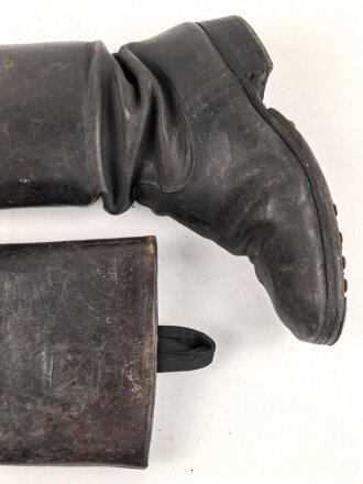 Paar Stiefel für Unteroffiziere der Wehrmacht. Ungereinigtes Paar, Sohlenlänge knapp 28cm