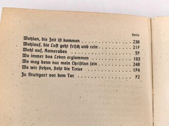 "SS Liederbuch" herausgegeben von der Reichsführung SS, Zentralverlag der NSDAP, 264 Seiten, DIN A6