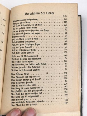 "SS Liederbuch" herausgegeben von der Reichsführung SS, Zentralverlag der NSDAP, 264 Seiten, DIN A6