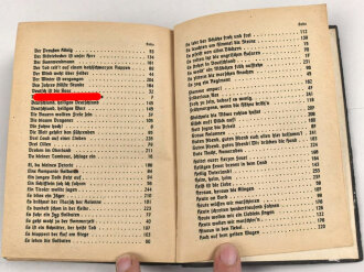 "SS Liederbuch" herausgegeben von der Reichsführung SS, Zentralverlag der NSDAP, 264 Seiten, DIN A6