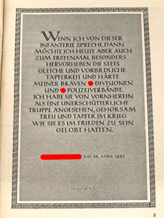 "Dich ruft die SS" herausgegeben vom Reichsführer SS, 96 Seiten, DIN A5