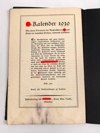 Reichsführer SS Heinrich Himmler "Die Schutzstaffel" als antibolichewistische Kampforganisation, 31 Seiten, unter DIN A5, wasserschaden