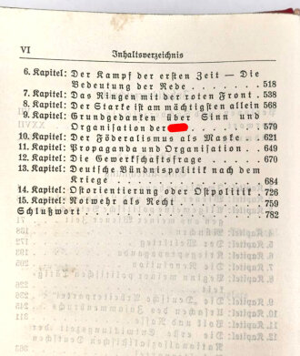 Adolf Hitler " Mein Kampf" von einem HJ Führer Ortsgruppe Gaflenz 1939