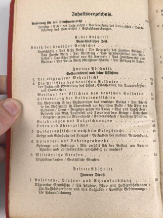 "Der Dienstunterricht im Heere, Ausgabe für den...