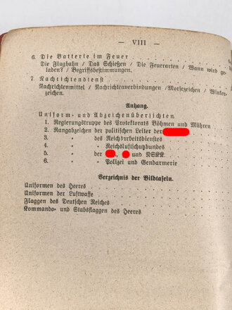 "Der Dienstunterricht im Heere, Ausgabe für den Kanonier (bespannt)" datiert 1941, 319 Seiten, DIN A5, gebraucht