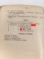 "Der Dienstunterricht im Heere, Ausgabe für den Kanonier (bespannt)" datiert 1941, 319 Seiten, DIN A5, gebraucht