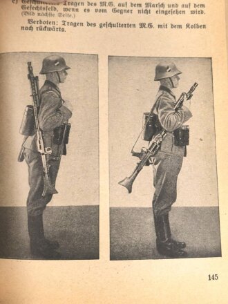 "Unterrichtsbuch für Soldaten" Ausgabe A für Schützen (Gewehr und M.G.), Kriegsausgabe Winter 1939/40, 286 Seiten, DIN A5