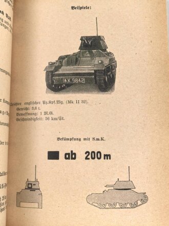 "Unterrichtsbuch für Soldaten" Ausgabe A für Schützen (Gewehr und M.G.), Kriegsausgabe Winter 1939/40, 286 Seiten, DIN A5