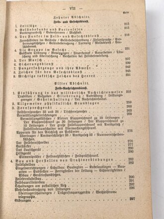 "Der Dienstunterricht im Heere, Ausgabe für den Nachrichtensoldaten" Jahrgang 1941, 385 Seiten, DIN A5