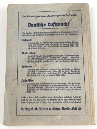 "Der Dienstunterricht in der Luftwaffe" Jahrgang 1939, 302 Seiten, DIN A5