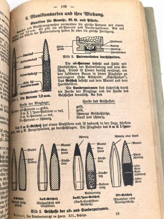 "Der Dienstunterricht im Heere, Ausgabe für den Schützen der Schützenkompanie" datiert 1941, 332 Seiten, DIN A 5, gebraucht