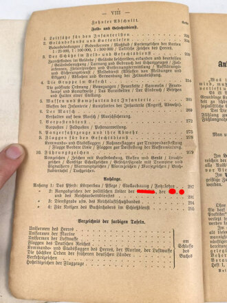 "Der Dienstunterricht im Heere, Ausgabe für den Gewehr und I.M.G.Schützen" datiert 1937/1938, ca. 340 Seiten, DIN A 5, gebraucht