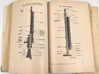 "Der Dienstunterricht im Heere, Ausgabe für den Gewehr und I.M.G.Schützen" datiert 1937/1938, ca. 340 Seiten, DIN A 5, gebraucht