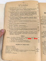 "Der Dienstunterricht im Heere, Ausgabe für den Gewehr und I.M.G.Schützen" datiert 1937/1938, ca. 340 Seiten, DIN A 5, gebraucht