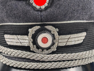 Reichsluftschutzbund, Schirmmütze für Führer in gutem Zustand., recht kleine Größe