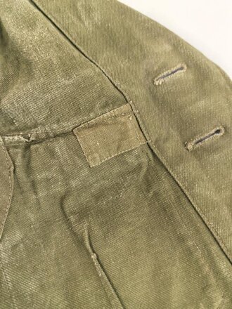 Heer, Tropenfeldbluse 2. Modell für einen Hauptmann der Pioniere. Getragenes Kammerstück in gutem Gesamtzustand
