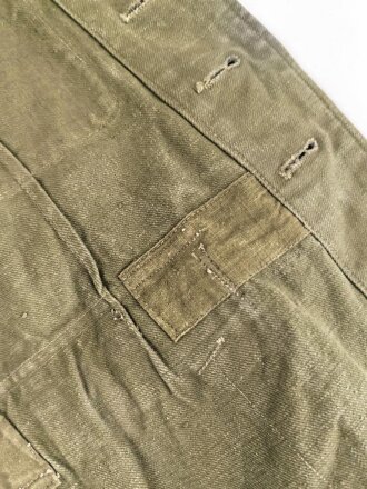 Heer, Tropenfeldbluse 2. Modell für einen Hauptmann der Pioniere. Getragenes Kammerstück in gutem Gesamtzustand