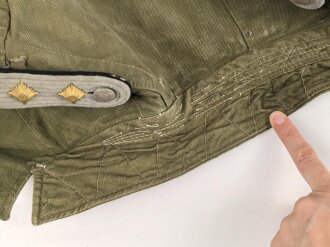 Heer, Tropenfeldbluse 2. Modell für einen Hauptmann der Pioniere. Getragenes Kammerstück in gutem Gesamtzustand