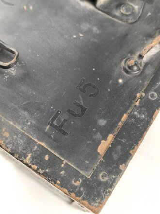 Transportkasten "Fu 5 Antennengerät " Originallack, ungereinigt, datiert 1941