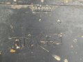 Gehäusedeckel zum UKW Empfänger c1 der Wehrmacht. Originallack, ungereinigt. Panzerfunk
