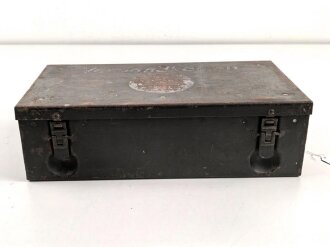 Verbandkasten für KFZ der Wehrmacht. Originallack, ungereinigtes Stück