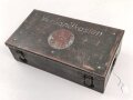Verbandkasten für KFZ der Wehrmacht. Originallack, ungereinigtes Stück