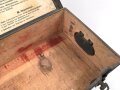 Verbandkasten für KFZ der Wehrmacht. Originallack, ungereinigtes Stück