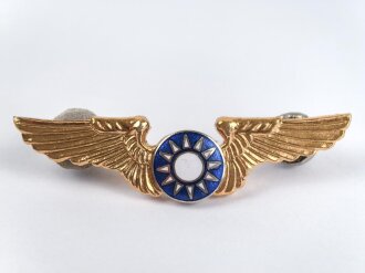 Taiwan, Abzeichen für Piloten / Wing. Golden, alter...