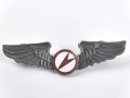 Taiwan, Abzeichen für Piloten / Glider pilot Wing. Die Gegenstücke mit Klebstoffresten