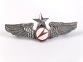Taiwan, Abzeichen für Piloten / Senior Glider Pilot Wing. Die Gegenstücke mit Klebstoffresten