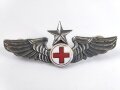 Taiwan, Abzeichen für Sanitäter der Luftwaffe, Senior Medics Wing. Die Gegenstücke mit Klebstoffresten