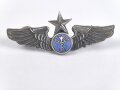 Taiwan, Abzeichen für Meteorologen der Luftwaffe, Senior Meteorologists Wing. Die Gegenstücke mit Klebstoffresten