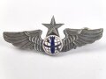 Taiwan, Abzeichen  für Bombenschütze der Luftwaffe ,  Bombers Wing. Die Gegenstücke mit Klebstoffresten