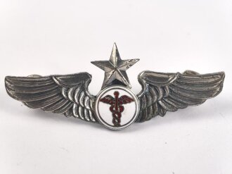 Taiwan, Abzeichen für Medizinisches Personal der Luftwaffe, Medics Wing. Die Gegenstücke mit Klebstoffresten