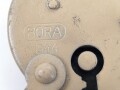 Wehrmacht Vorhängeschloss "Bora 1944", Originallack, Neuwertig mit zwei Schlüsseln, so auch an den Motorradpacktaschen verwandt