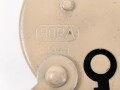 Wehrmacht Vorhängeschloss "Bora 1944", Originallack, Neuwertig mit zwei Schlüsseln, so auch an den Motorradpacktaschen verwandt