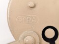 Wehrmacht Vorhängeschloss "Bora 1944", Originallack, Neuwertig mit zwei Schlüsseln, so auch an den Motorradpacktaschen verwandt
