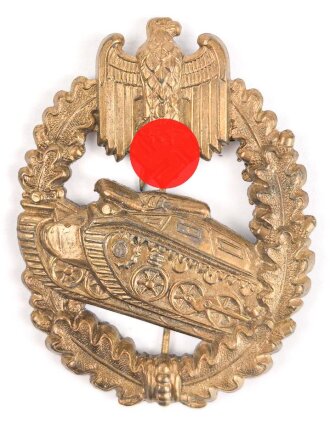 Panzertruppe Heer, Auflage für die Schützenschnur neuer Art ab 9. Stufe , Zink vergoldet