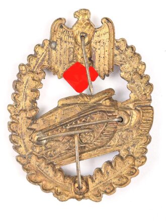 Panzertruppe Heer, Auflage für die Schützenschnur neuer Art ab 9. Stufe , Zink vergoldet