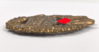 Panzertruppe Heer, Auflage für die Schützenschnur neuer Art ab 9. Stufe , Zink vergoldet
