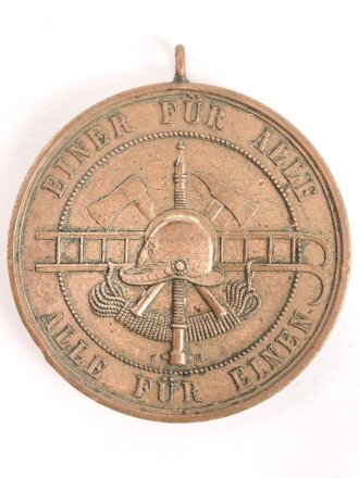 Feuerwehr, tragbare Medaille " Für 10 Jahre Freiwilligen Feuerwehr Dienst"