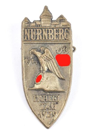 Hohl geprägtes Abzeichen "Nürnberg, Parteitag 1929"